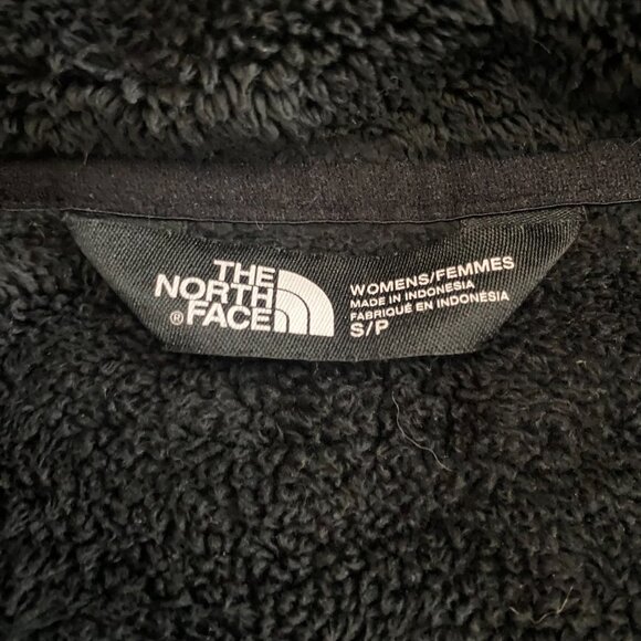 The North Face Fleece Jacket Fuzzy Sherpa Lined Women's Small Black Full Zip - Picture 4 of 10